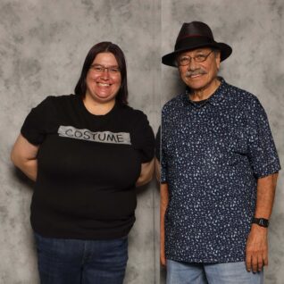 Melissa Popp and Edward James Olmos