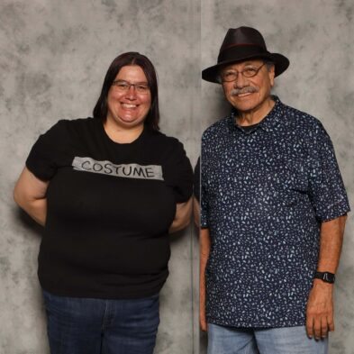 Melissa Popp and Edward James Olmos